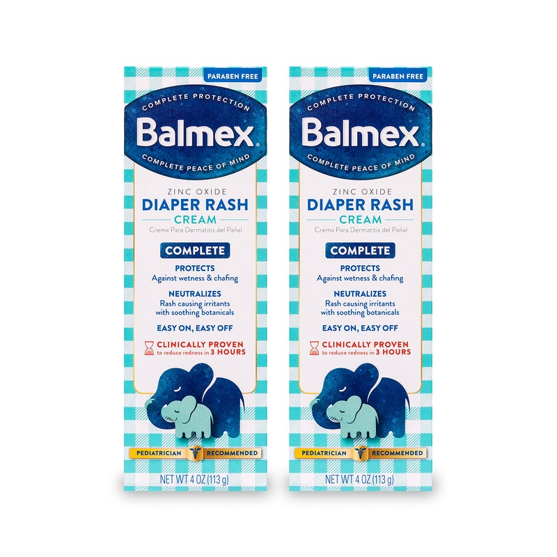 CHATTEM Balmex Diaper Rash Cream 4 Oz. 2 Pack - Image 1